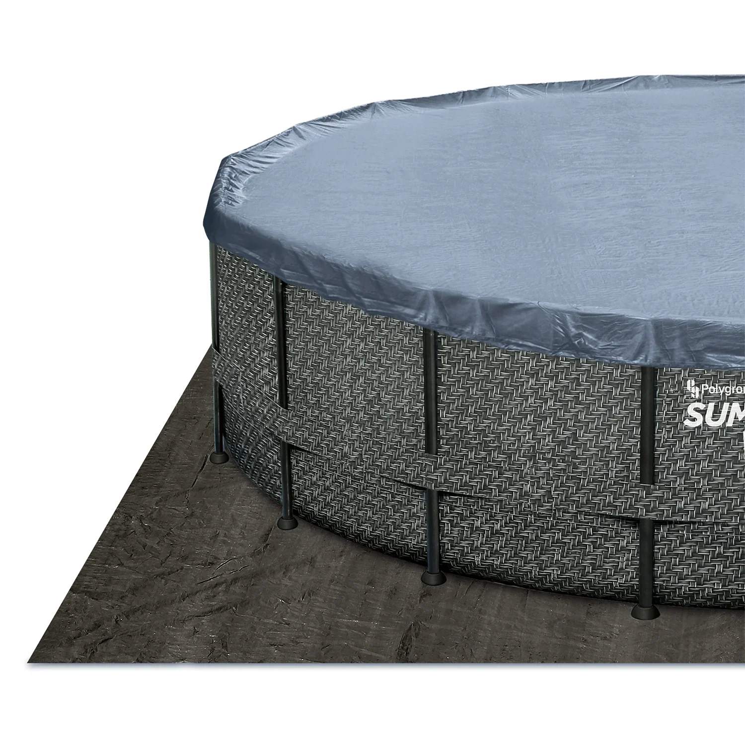 Pool Elite 427 x 107 cm, Rattan grau - 5