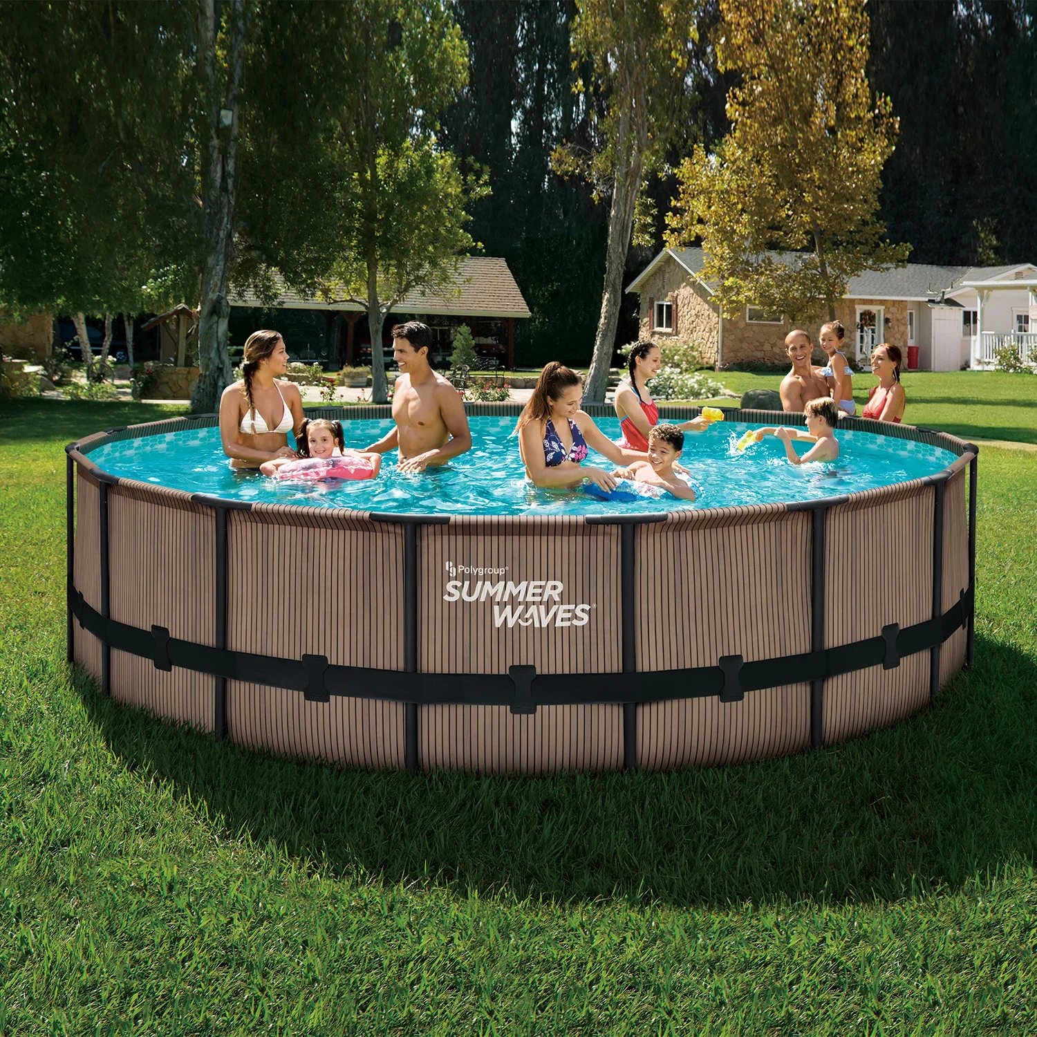 Pool Elite 427 x 107 cm, Rattan grau - 6