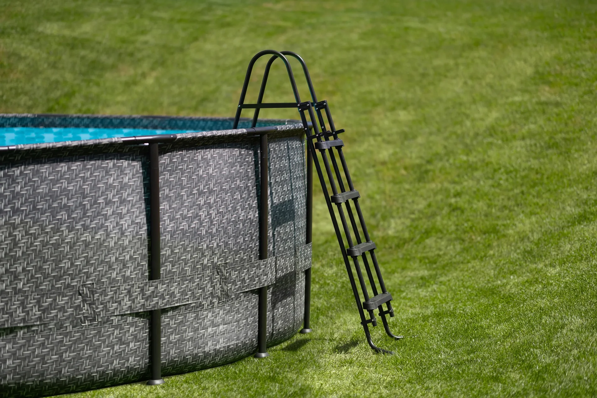 Pool Elite 549 x 132 cm, Rattan Grau - 0