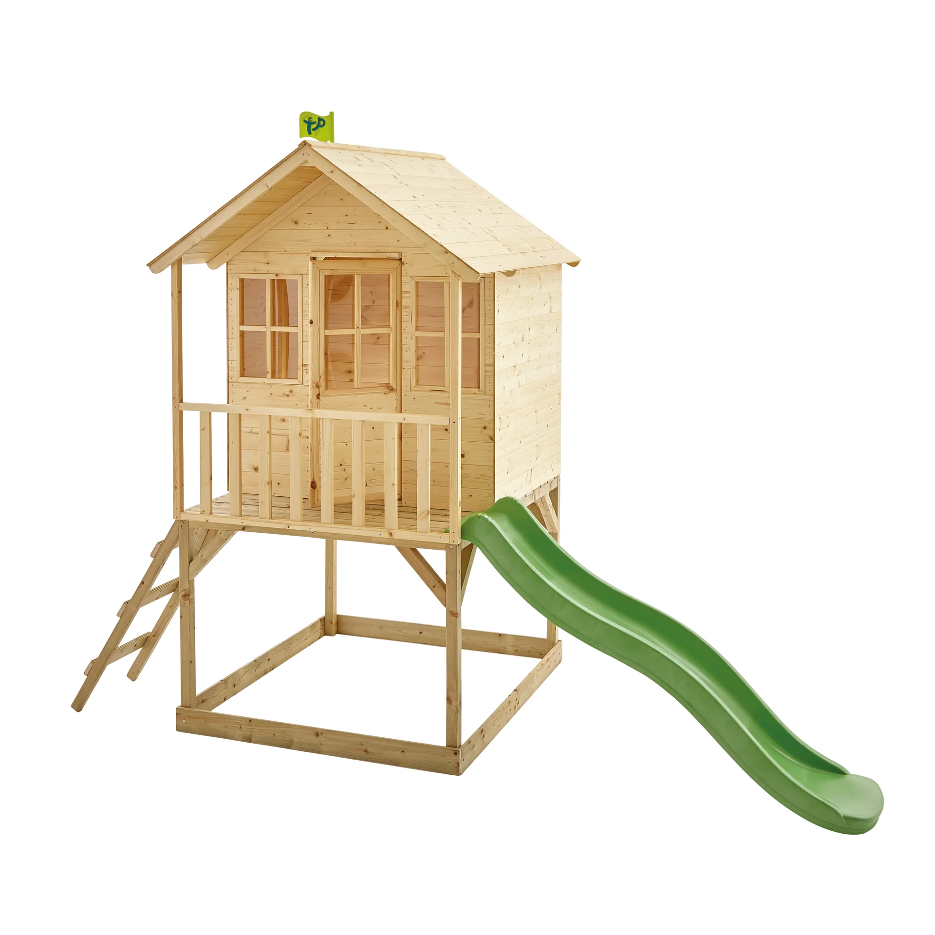 Spielhaus Wald | inkl. Rutsche - 0