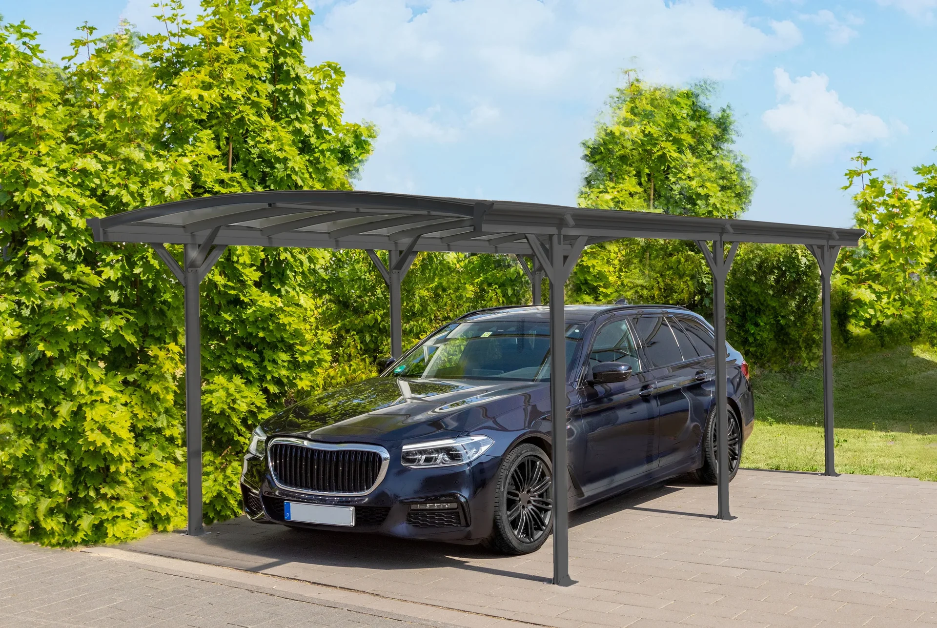 Carport Rundbogen 17 m - 0