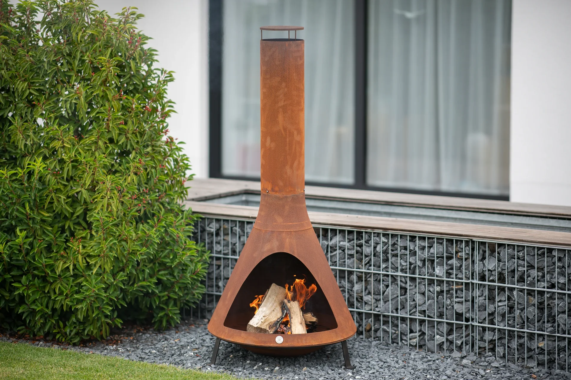 Feuerstelle inkl. Rauchablass rost - 1