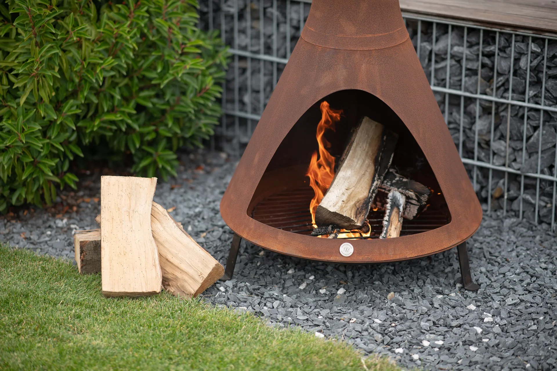 Feuerstelle inkl. Rauchablass rost - 2