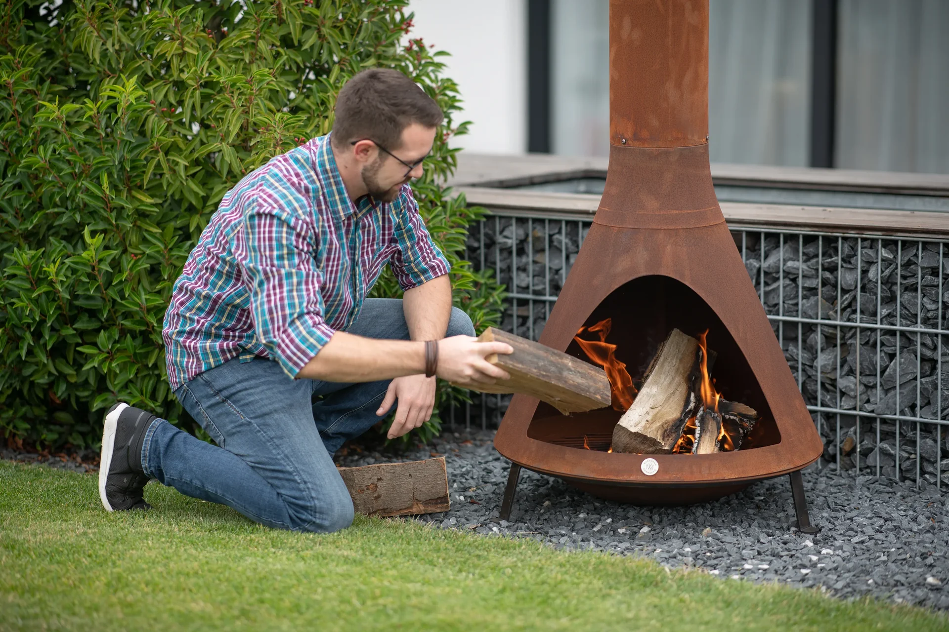 Feuerstelle inkl. Rauchablass rost - 5