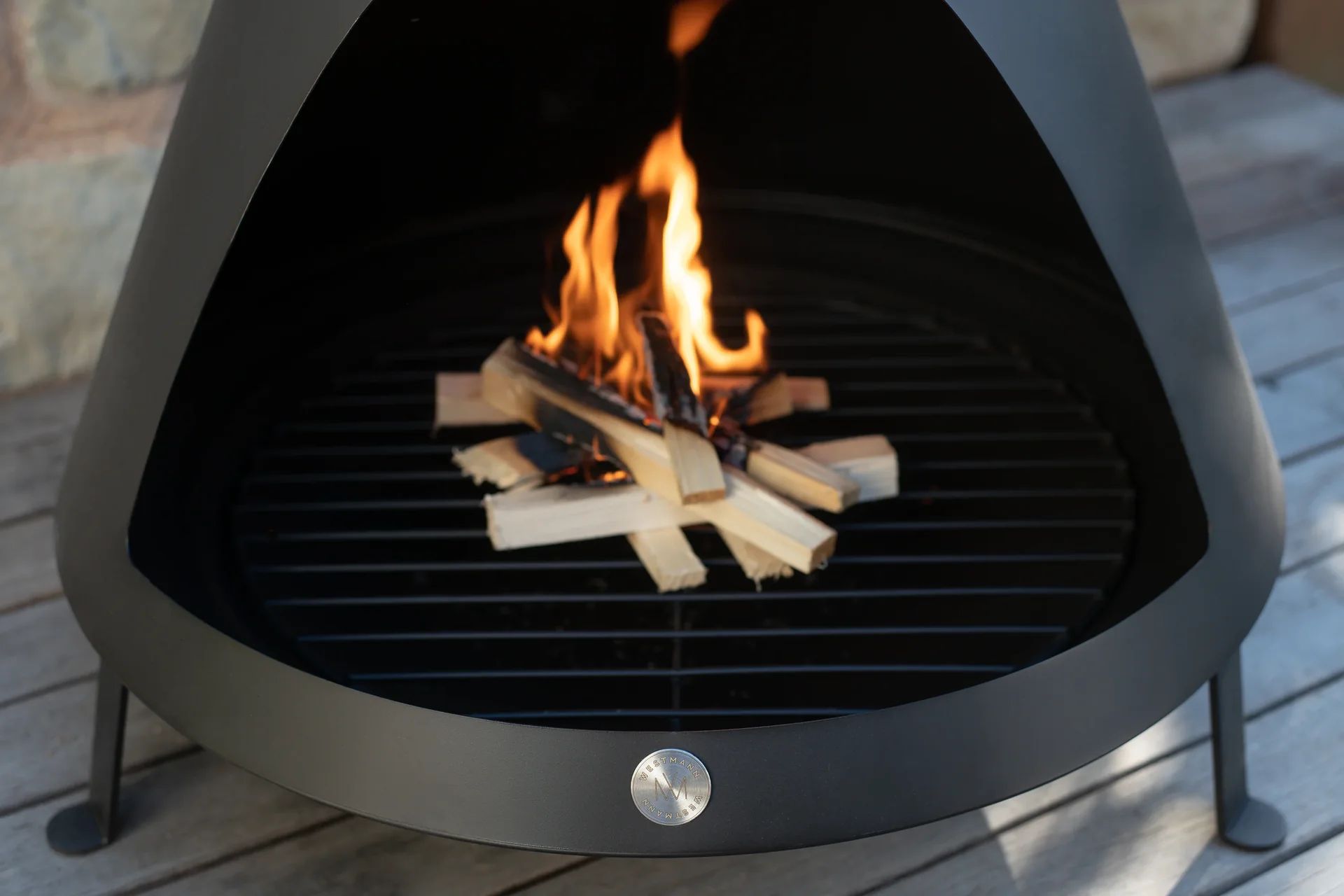 Feuerstelle inkl. Rauchablass schwarz - 2