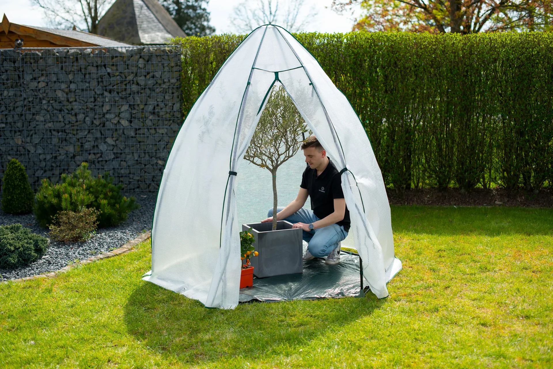 Foliengewächshaus Winterzelt Minze - 6