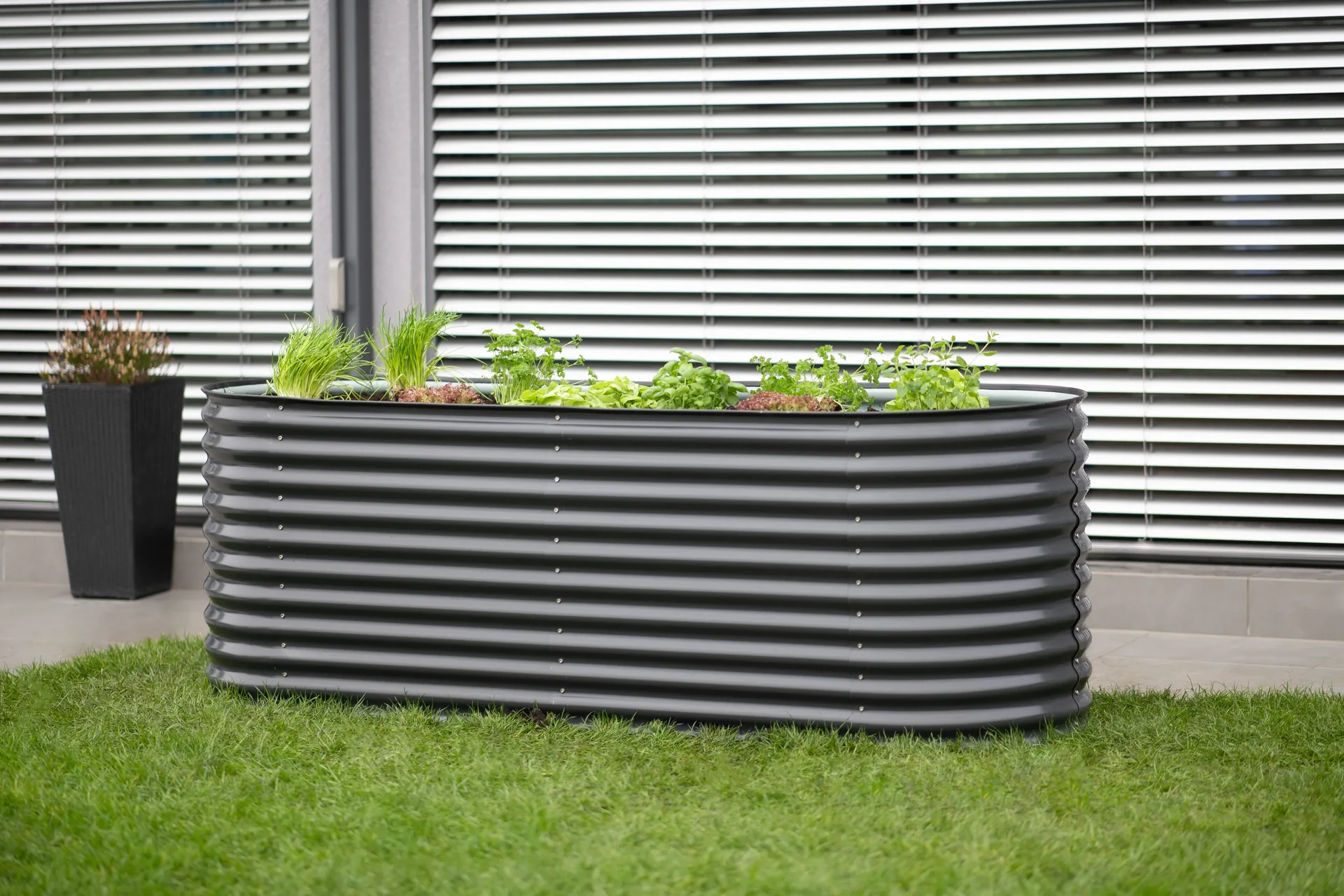 Metall Hochbeet Oval 240 cm - 0