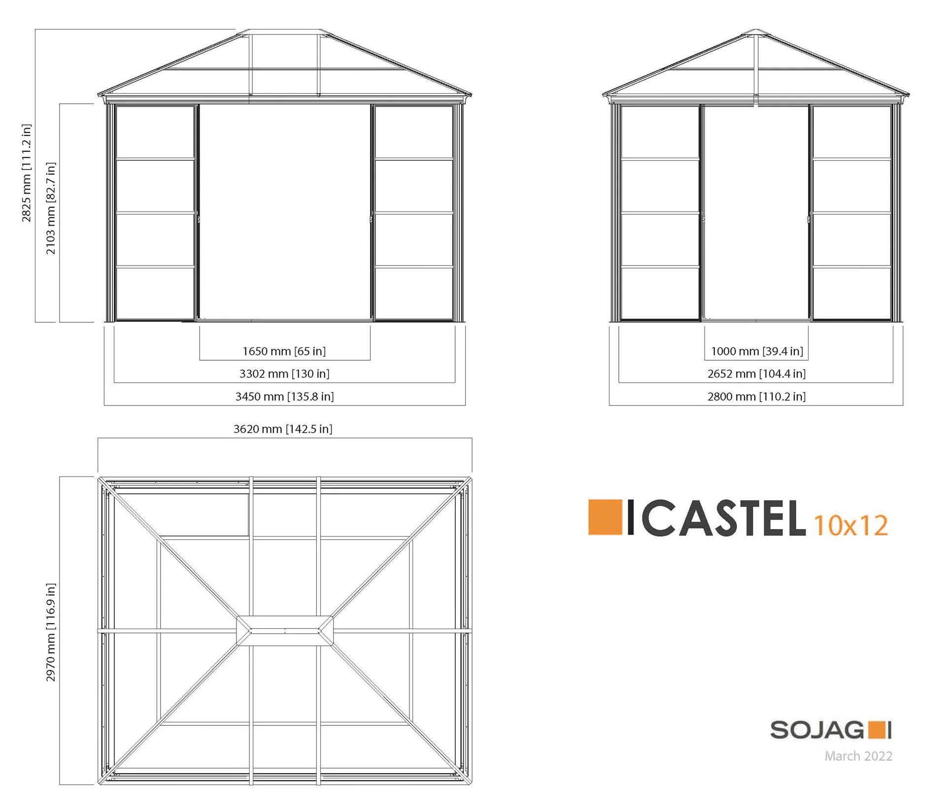 Pavillon Castel 10x12 - 3
