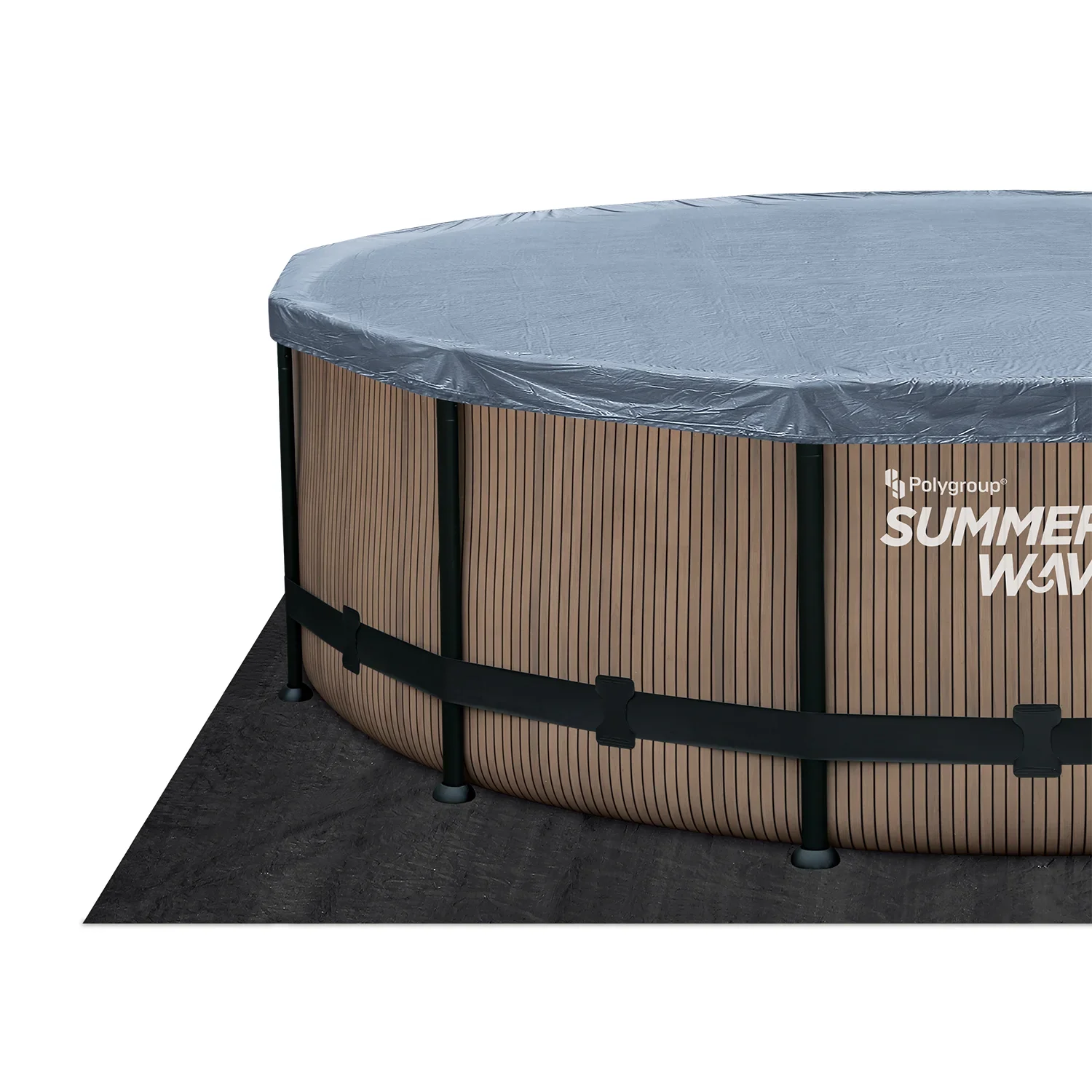 Pool Elite 488 x 122 cm, Teak Optik - 5