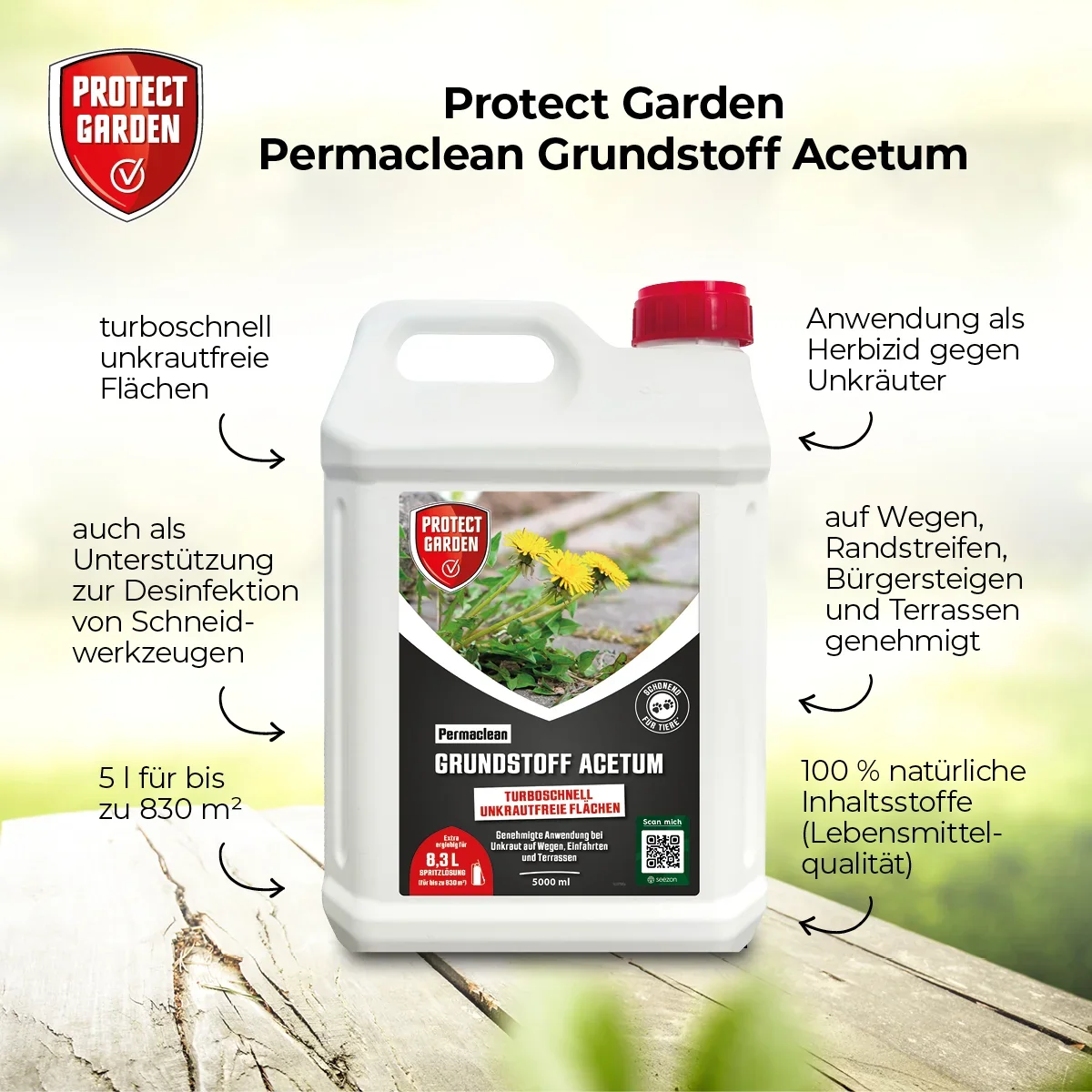 Permaclean Grundstoff Acetum 5 L - 5
