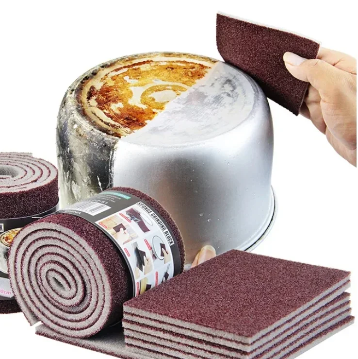 Zuschneidbarer Scheuerschwamm, 1m-Rolle - 11