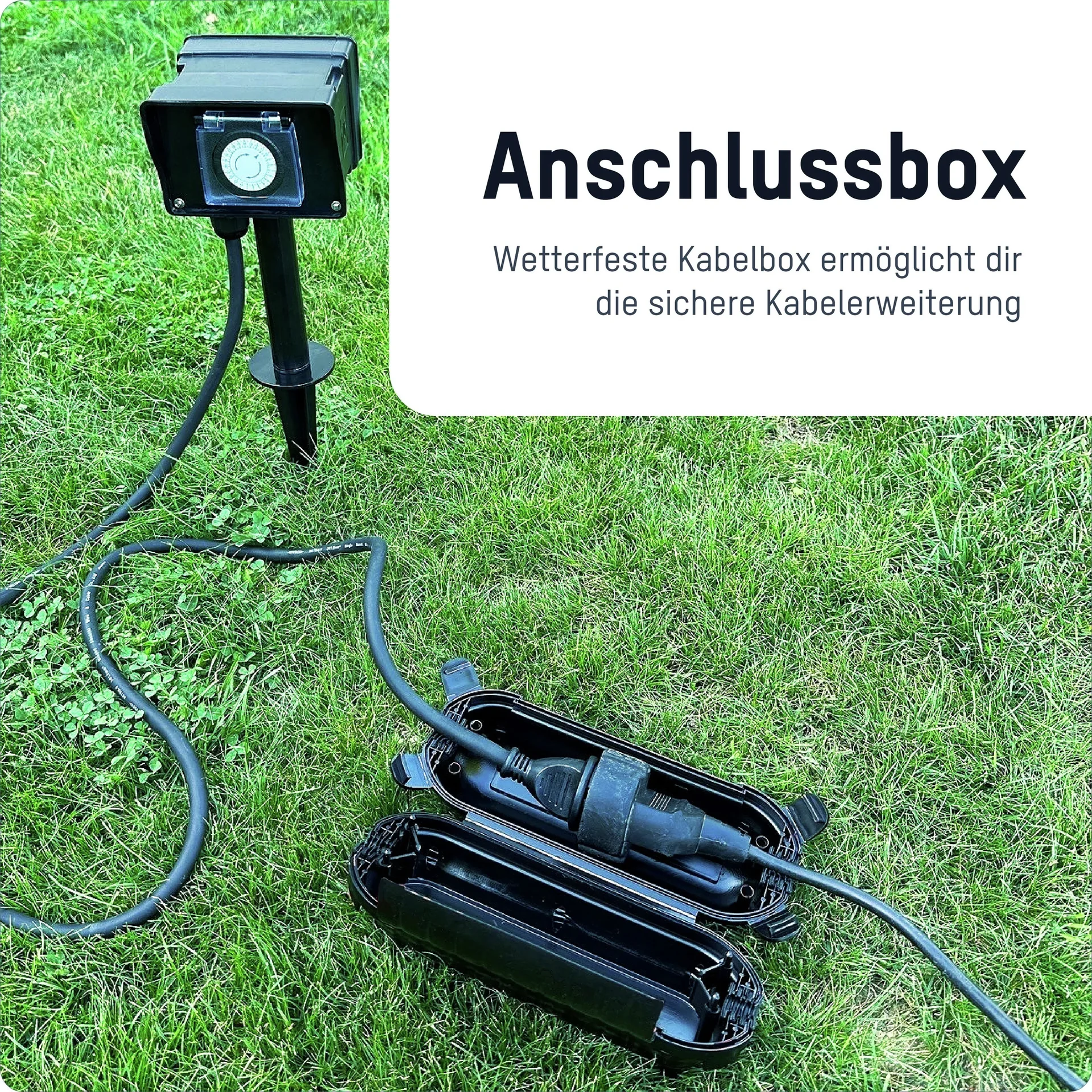 Outdoor Zeitschaltuhr AES8 mit 2 Steckdosen - 7