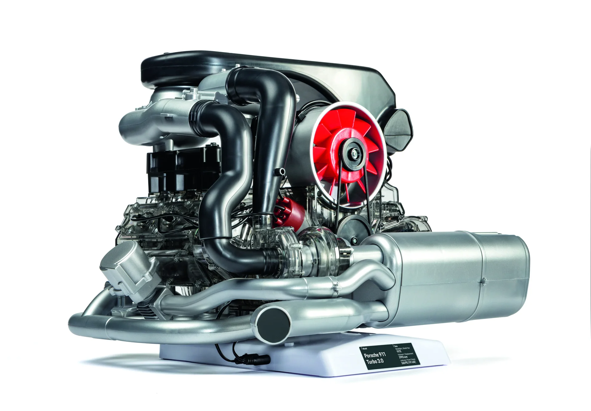 Porsche 911 Turbo, Motorbausatz - 3