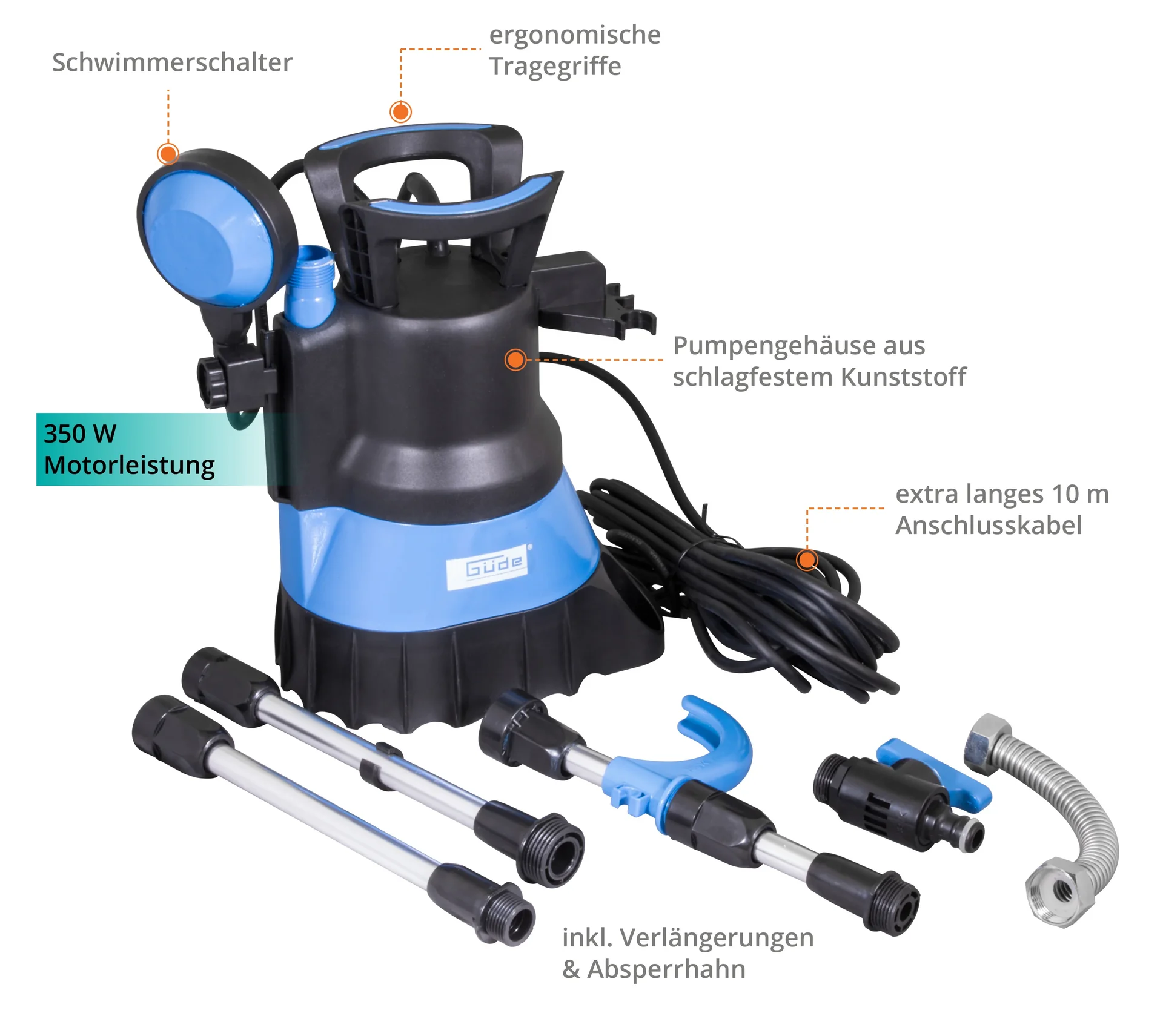 Regenfass-Tauchpumpe GFP 5201 - 2
