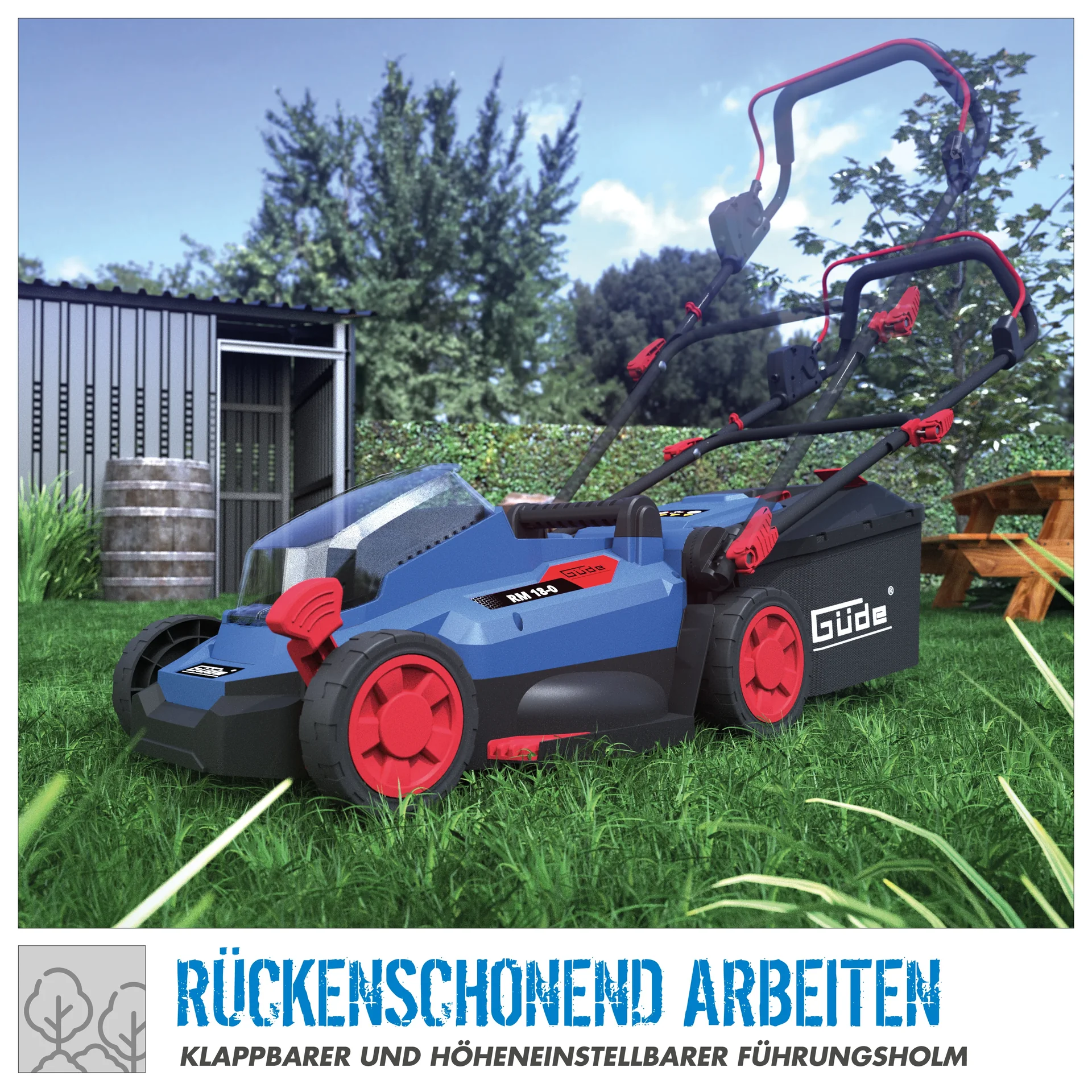 Akku Rasenmäher RM 18-401-23 - 4