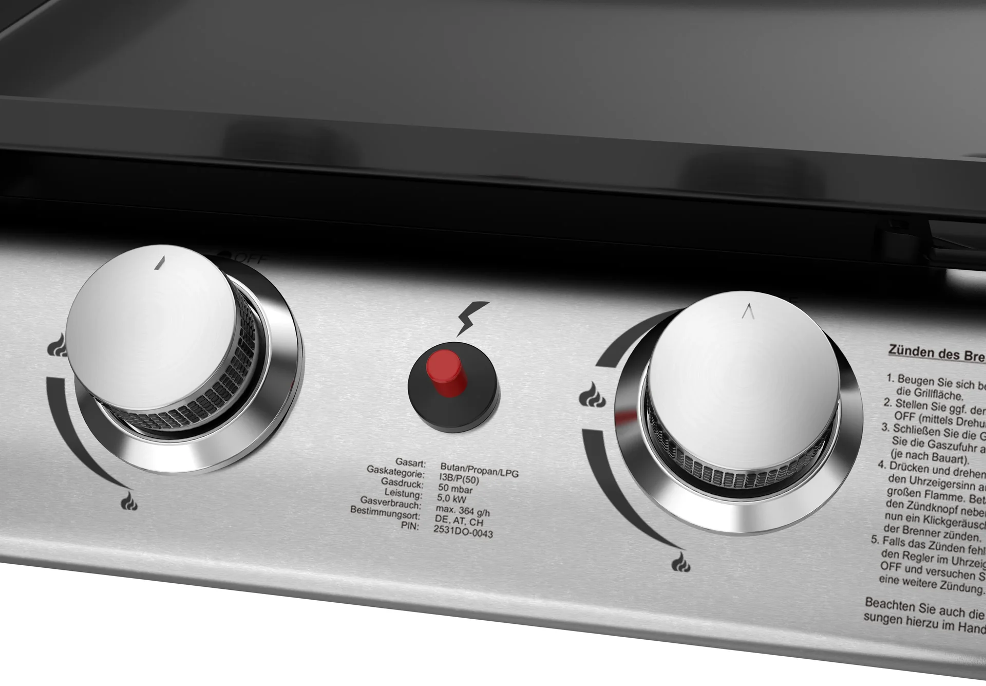 Plancha Gasgrill "Austin II" - 0