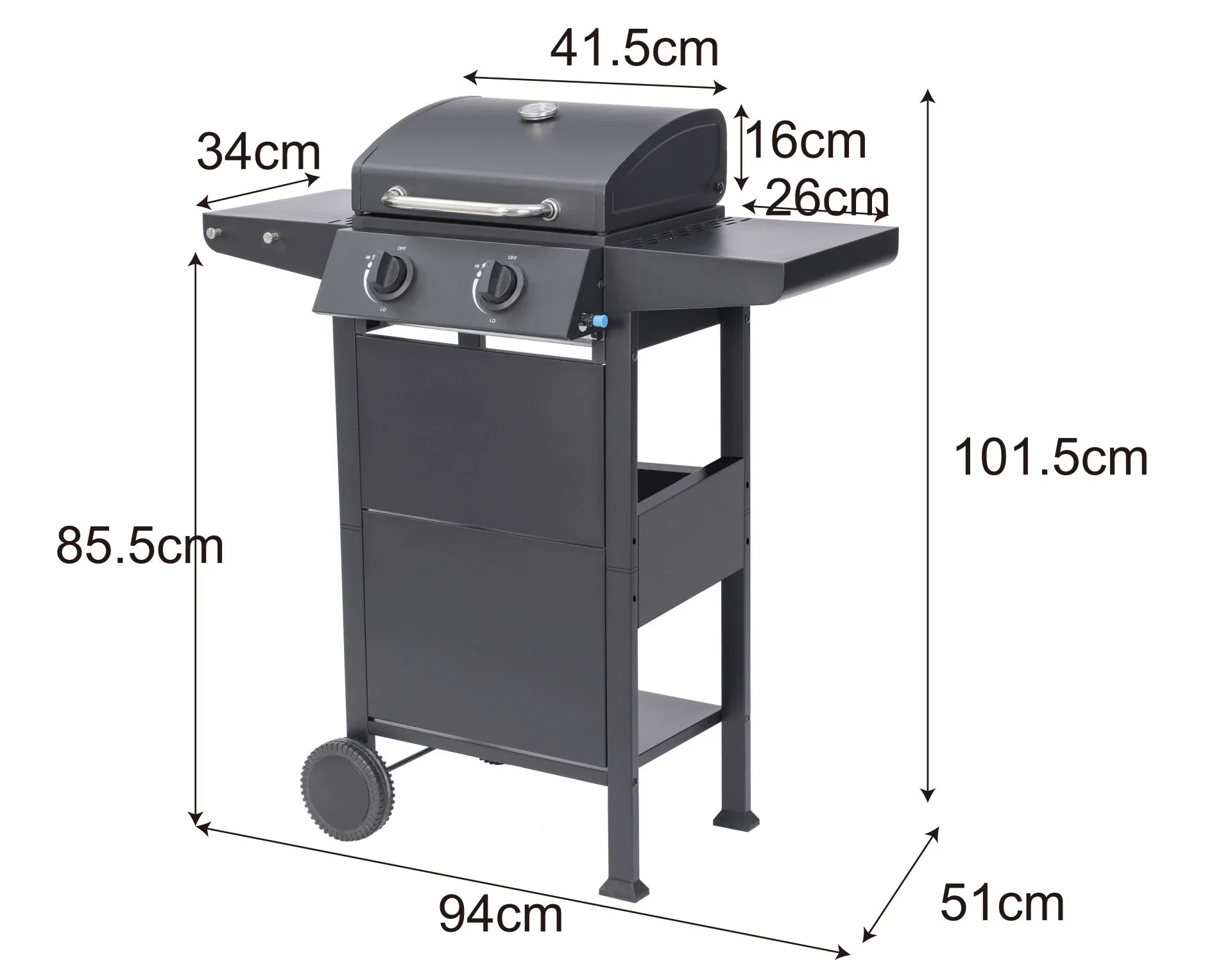 Gasgrill "San Jose" 2 Brenner - 8