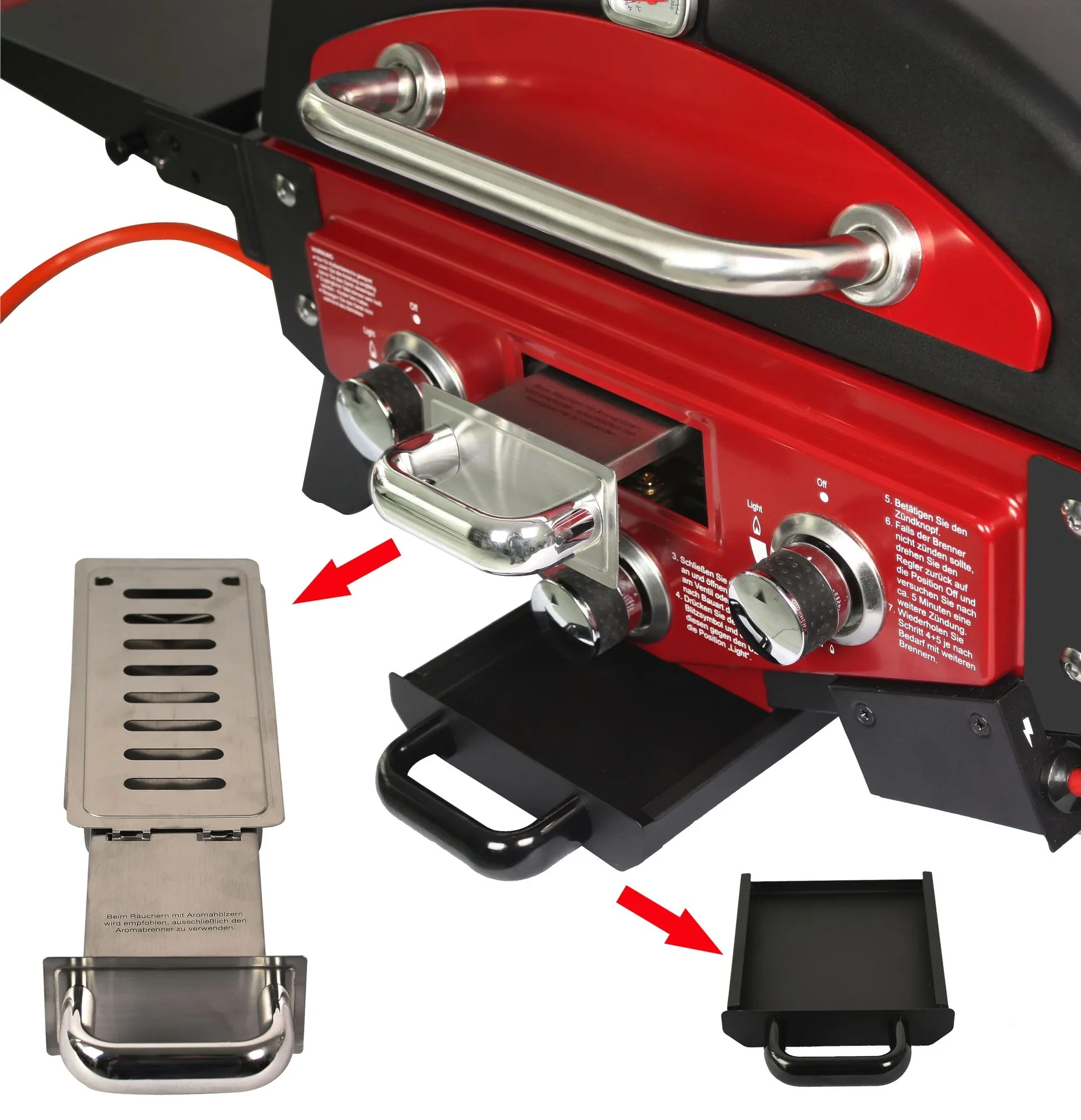 Tischgasgrill "Medison" rot - 4