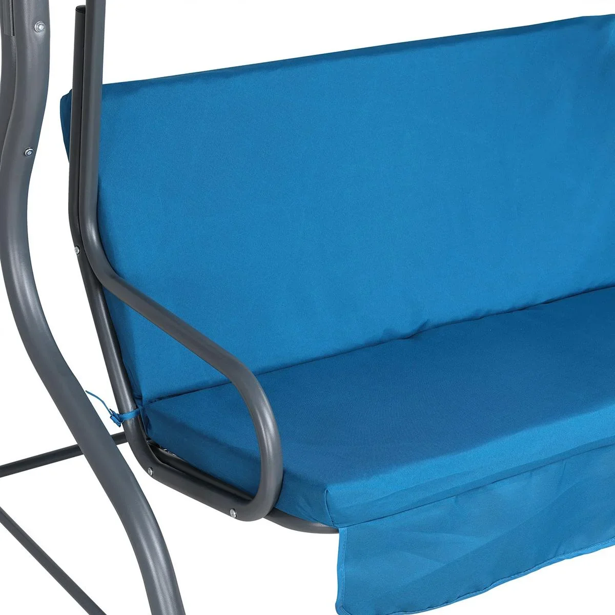 Schaukelbank - mit Schiebedach - Blau - 4