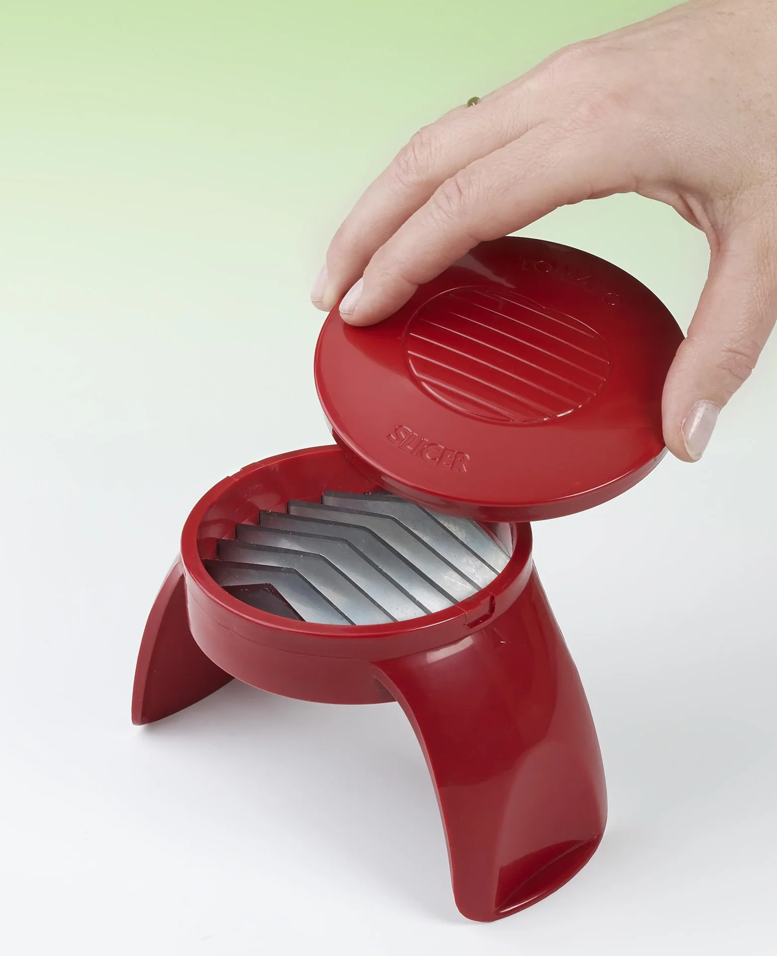 Tomaten- und Mozzarella-Schneider, Rot - 0