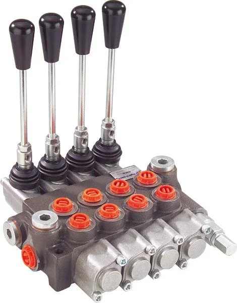 Vierhebelsteuergerät Monoblock, 40 l/min - 0