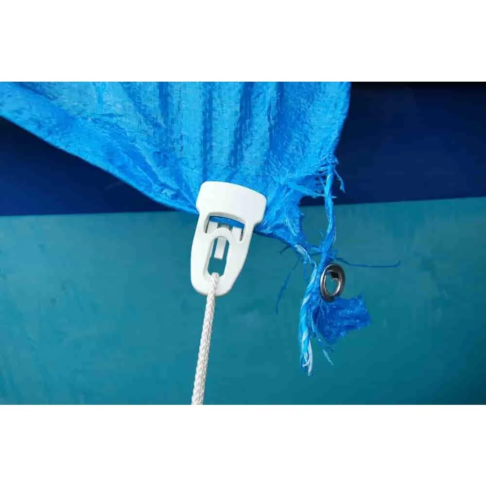 weisser Befestigungs-Clip für Folien+Vliese+Planen+Stoffe, wiederverwendbar-9