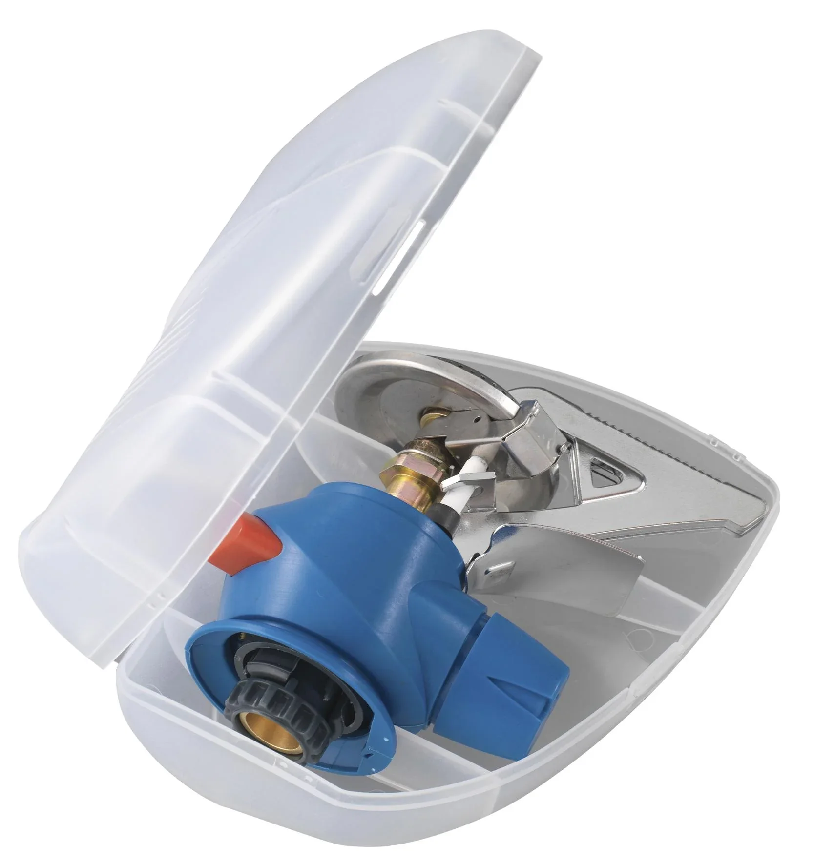 Twister  Plus PZ Gaskocher für Ventilkartuschen, Easy Clic  Plus-System, Piezozündung und Transportbox - 1