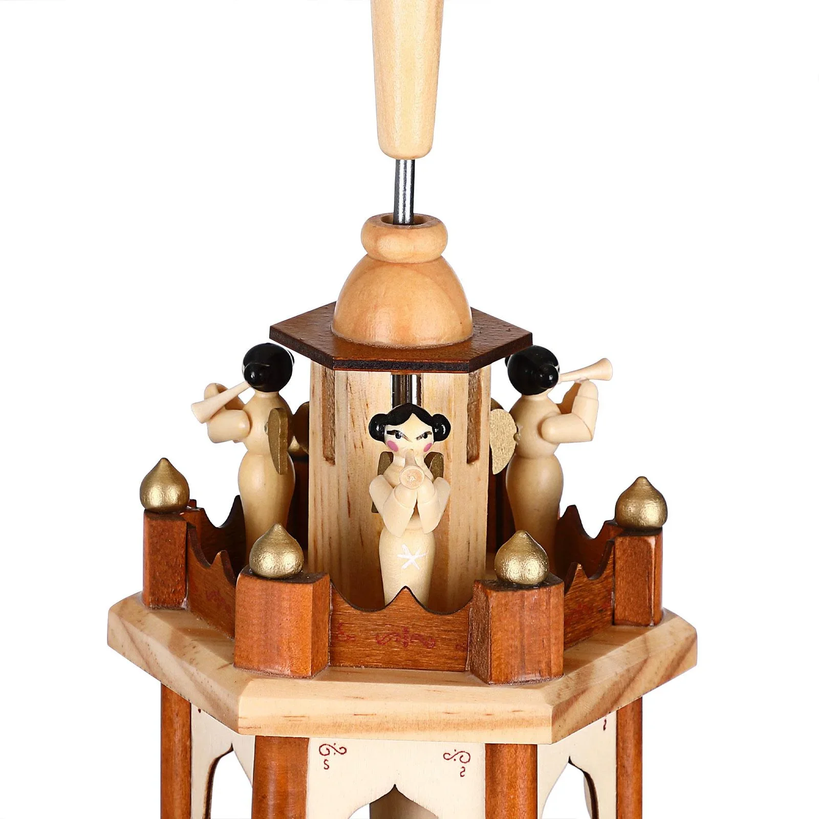 Weihnachtspyramide XL klassisches Holzdesign - 4