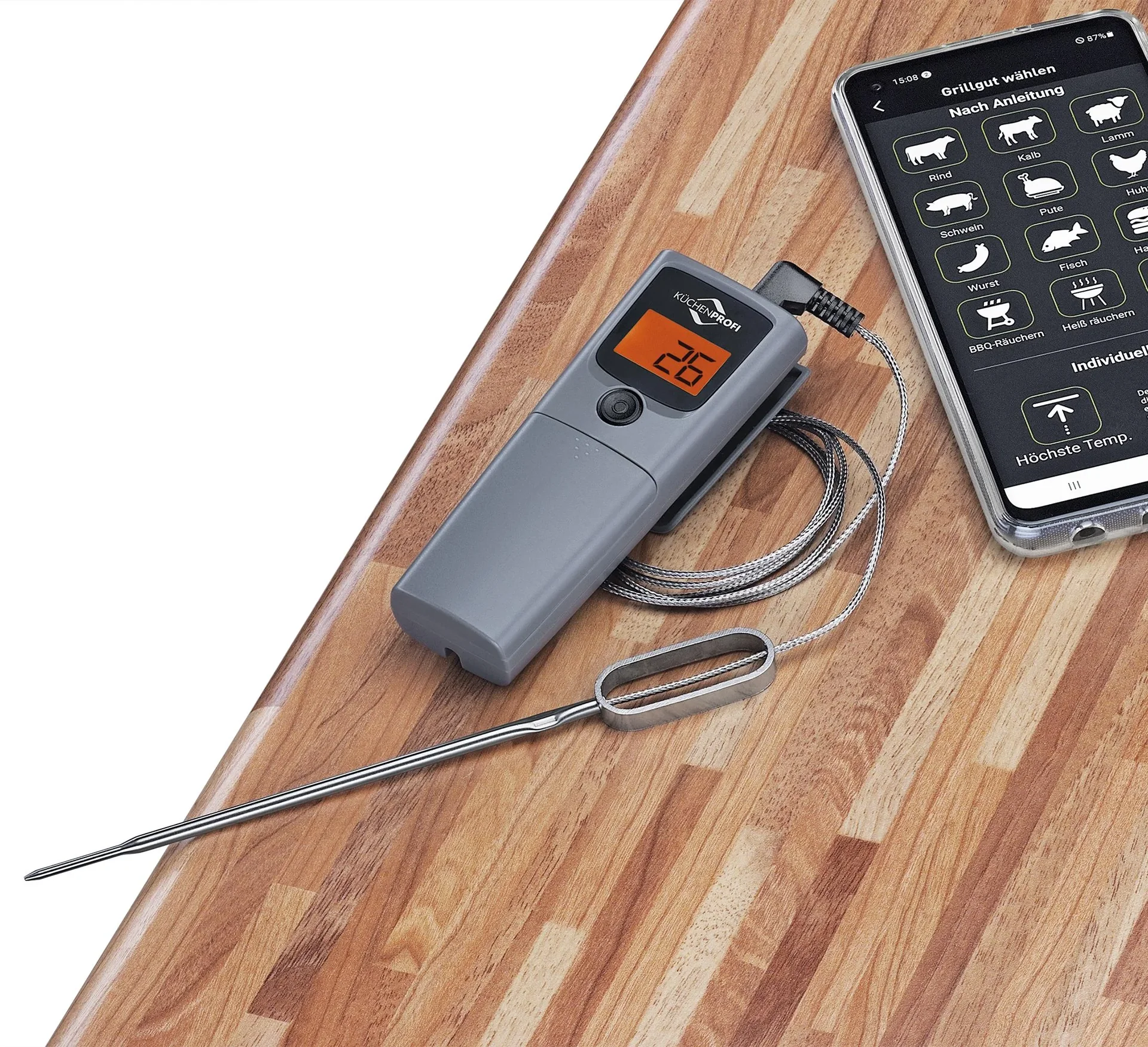 Digitales Braten- und Grillthermometer SMART BBQ - 2