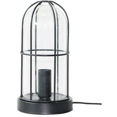 Tischleuchte Storm bundesweit mat Holzschwarz glas 40W E14 - 0