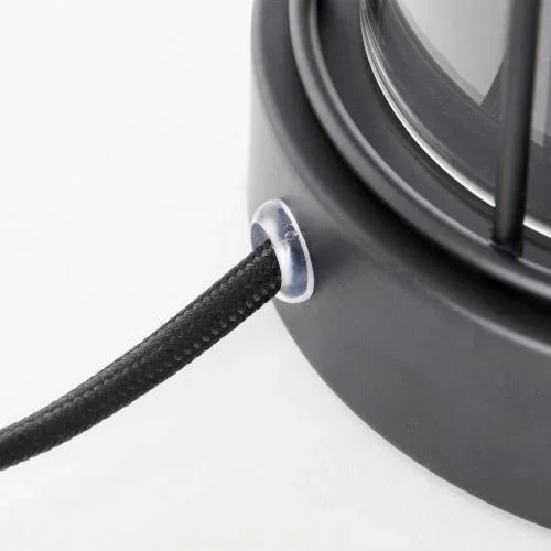 Tischleuchte Storm bundesweit mat Holzschwarz glas 40W E14 - 4