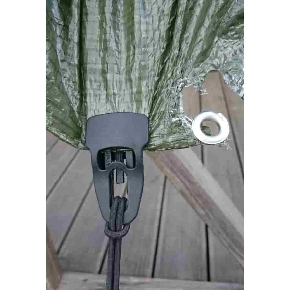 schwarzer Befestigungs-Clip für Folien+Vliese+Planen+Stoffe, wiederverwendbar-7