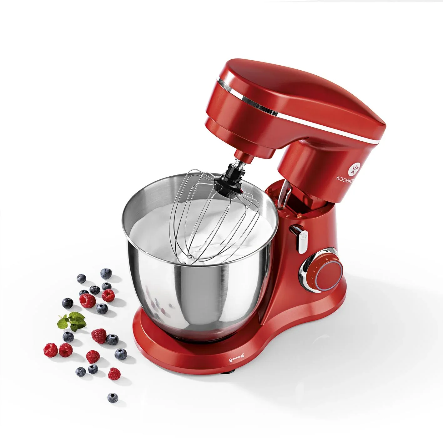 Küchenmaschine, rot, 1300 Watt - 8