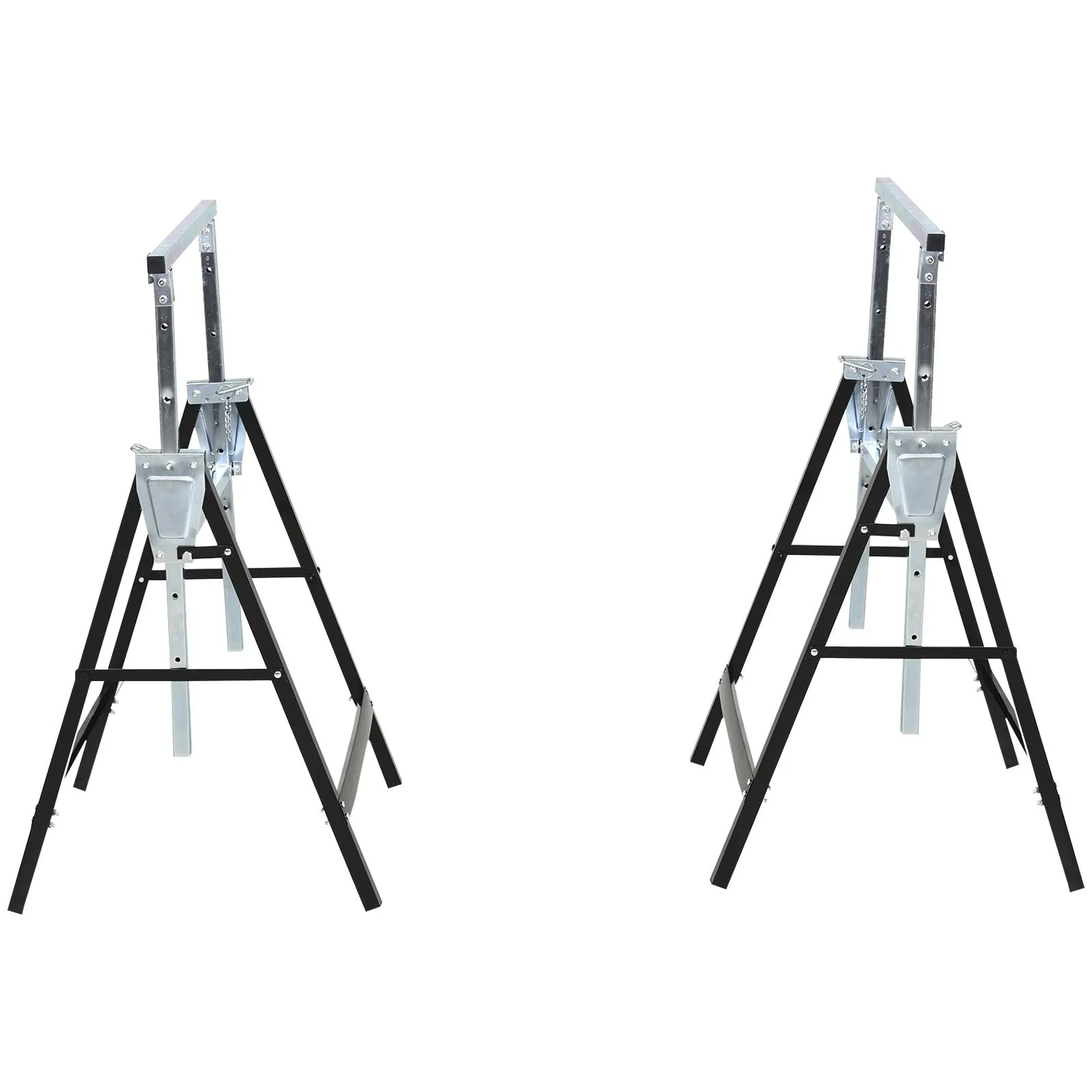 Sägebock höhenverstellbar zusammenklappbar max. 200kg, schwarz - 5