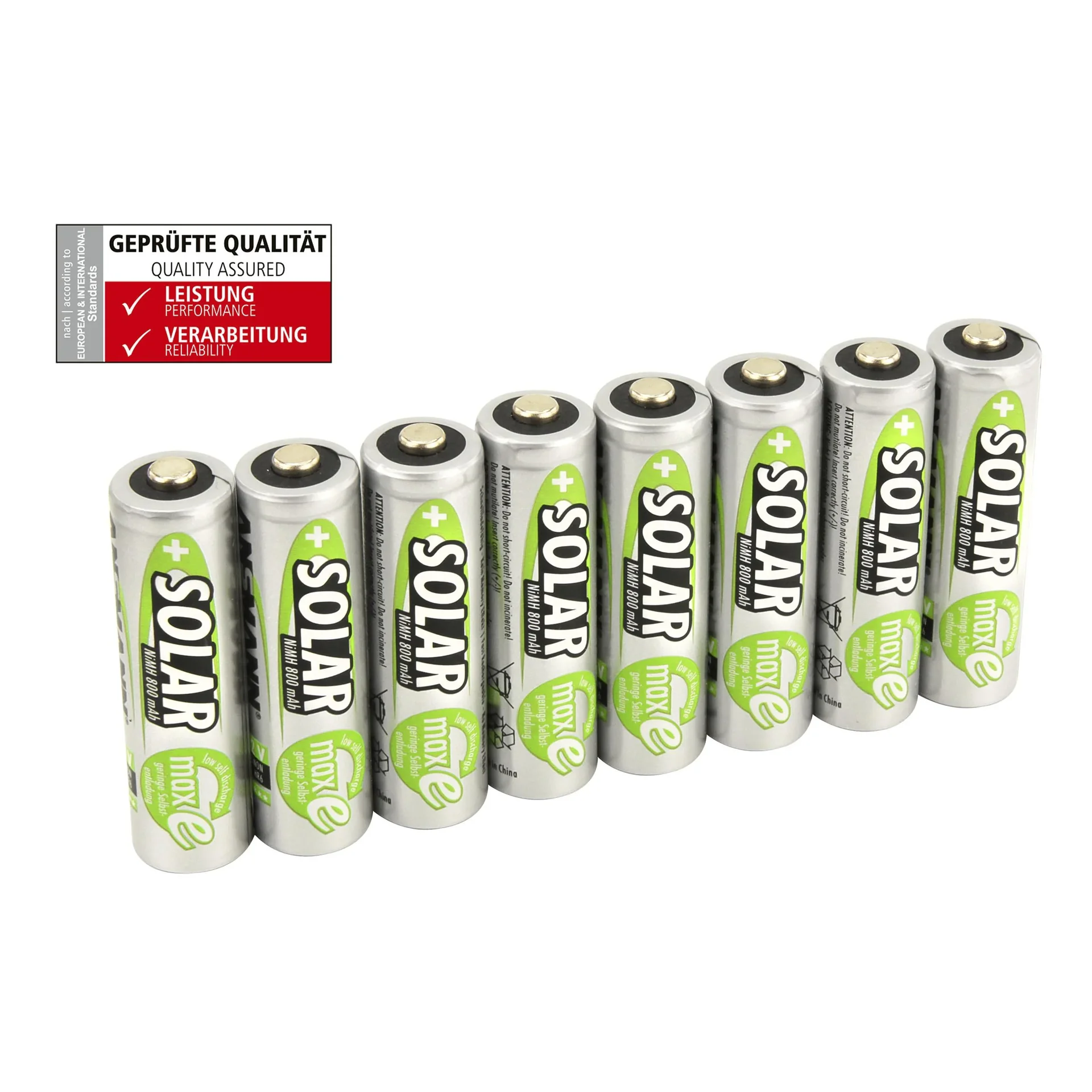 Solar NiMH Mignon (AA) Akku, 800 mAh - 8 Stück - 2