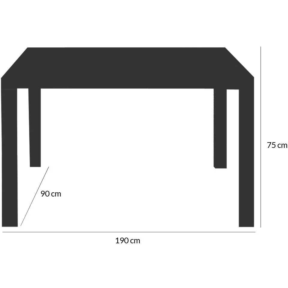 Gartenset Riga Polyrotan 17-teilig stapelbar schwarz - 5