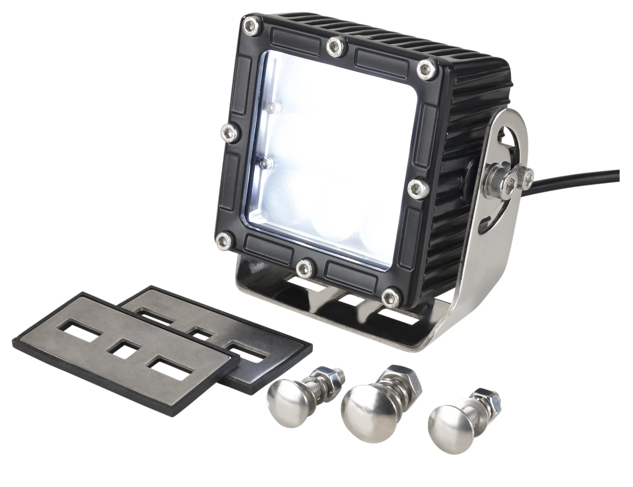 LED-Arbeitsscheinwerfer, quadratisch 9 LEDs 45 Watt - 0