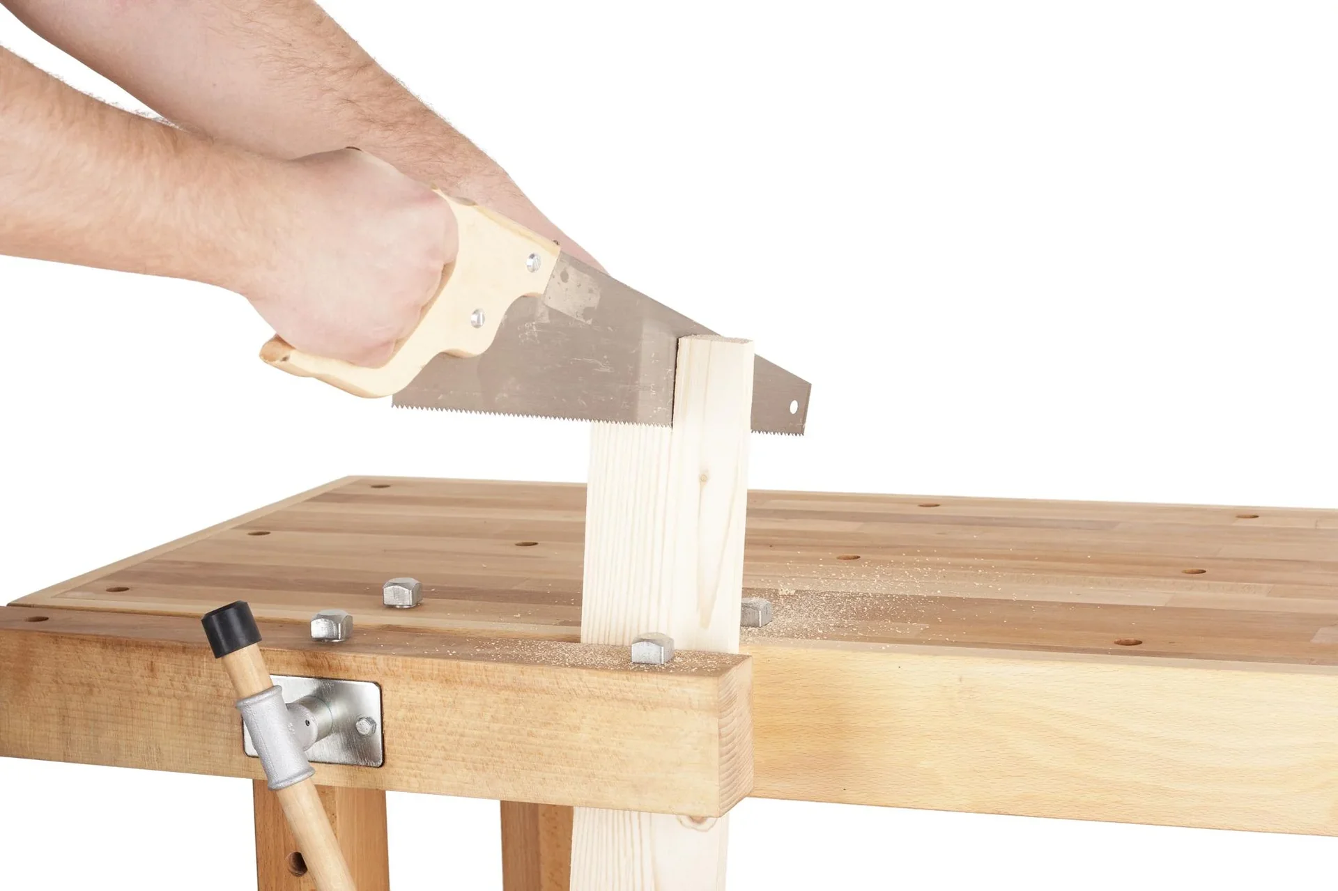 Hobelbank mit Kufenfüßen, 140 cm - 1