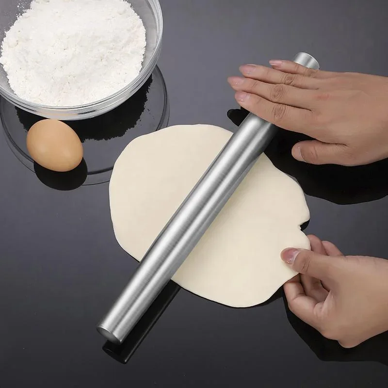 Edelstahl-Teigrollen, 2er-Set - 1