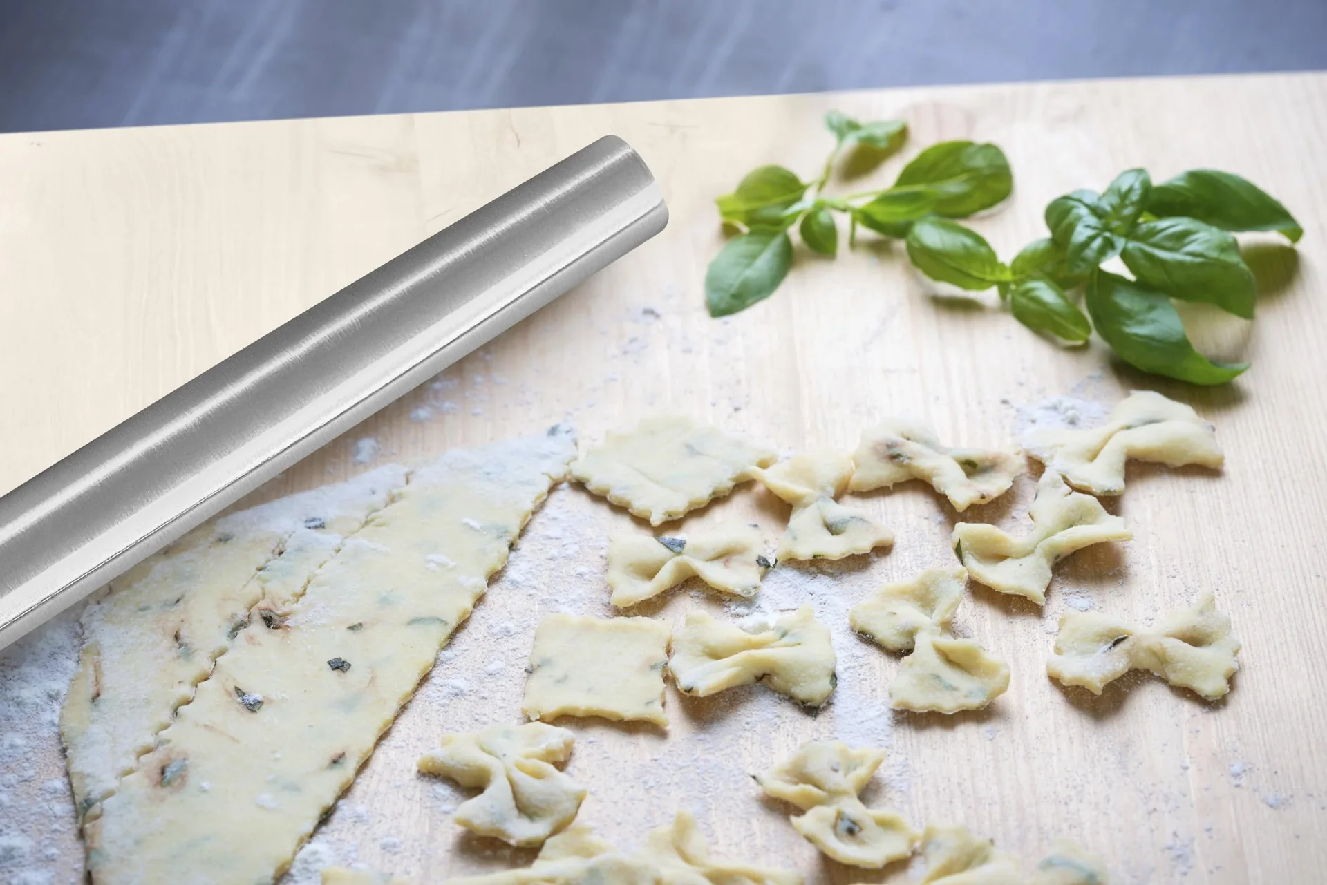 Edelstahl-Teigrollen, 2er-Set - 5