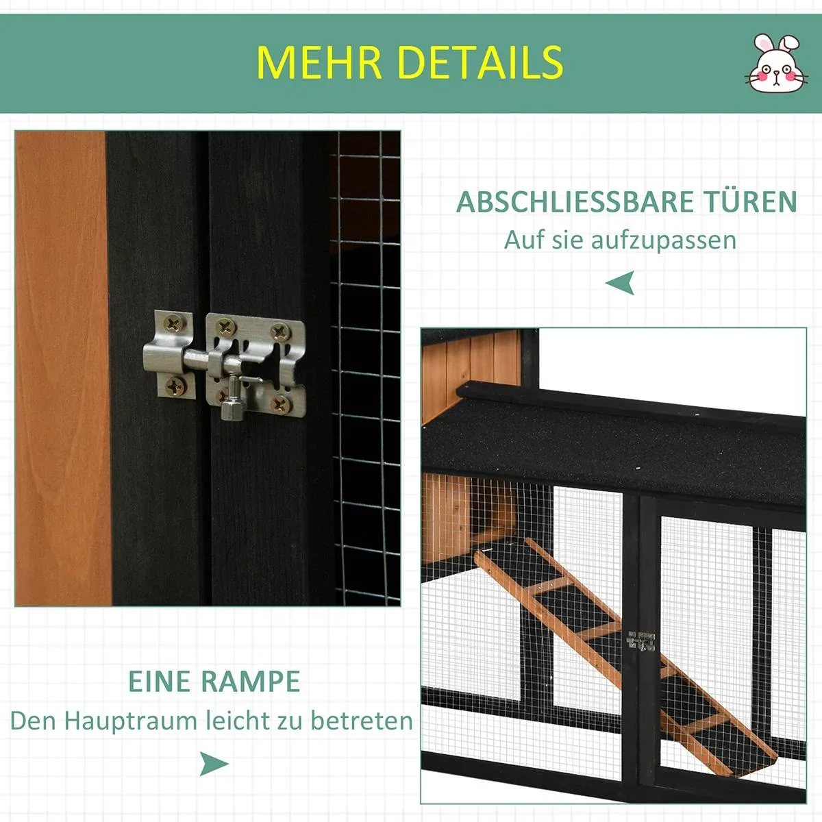 Kleintierstall doppelstöckig Tierk - 3