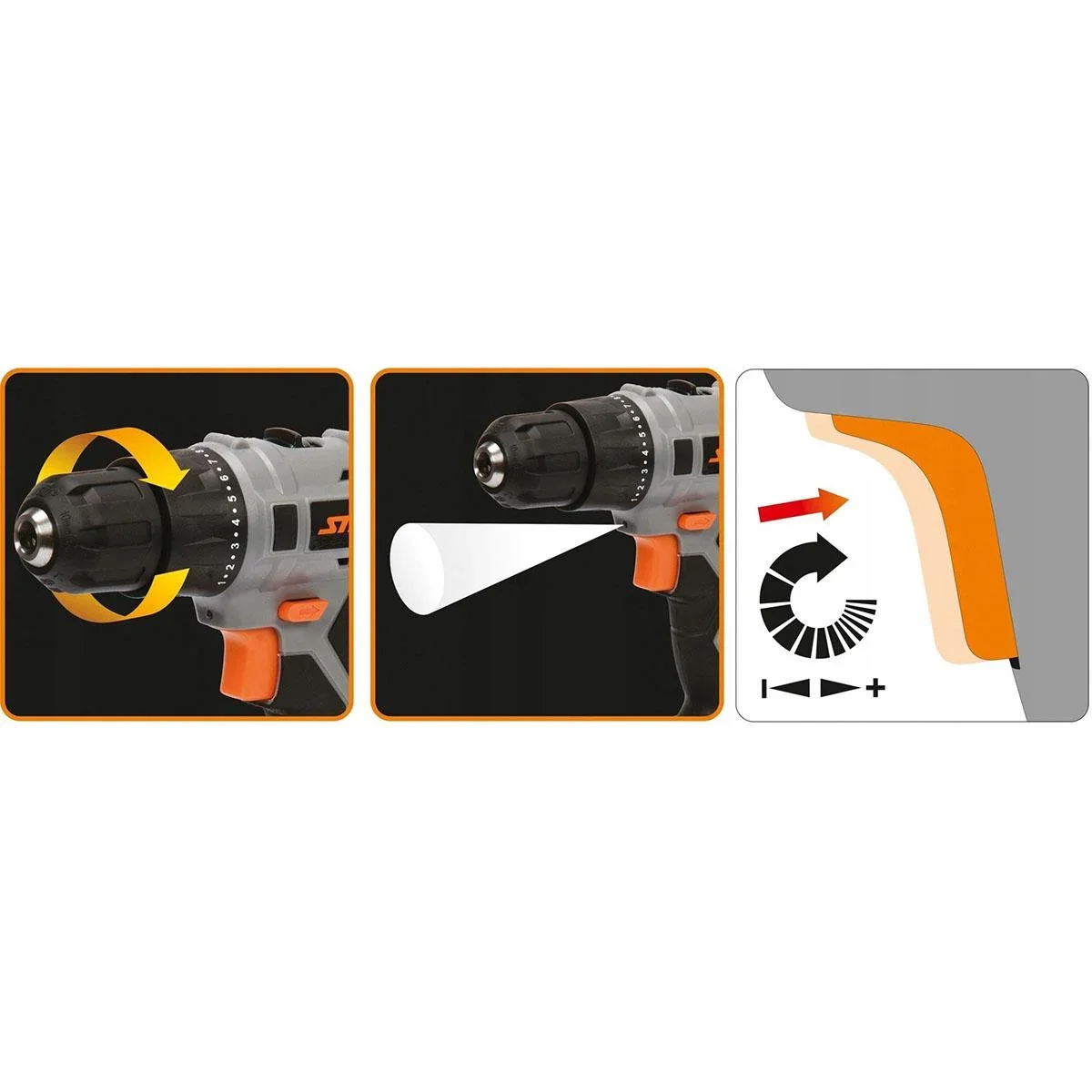 Akkubohrmaschine inkl. Koffer, Akku und Ladegerät - 18V - 1,3Ah - 1