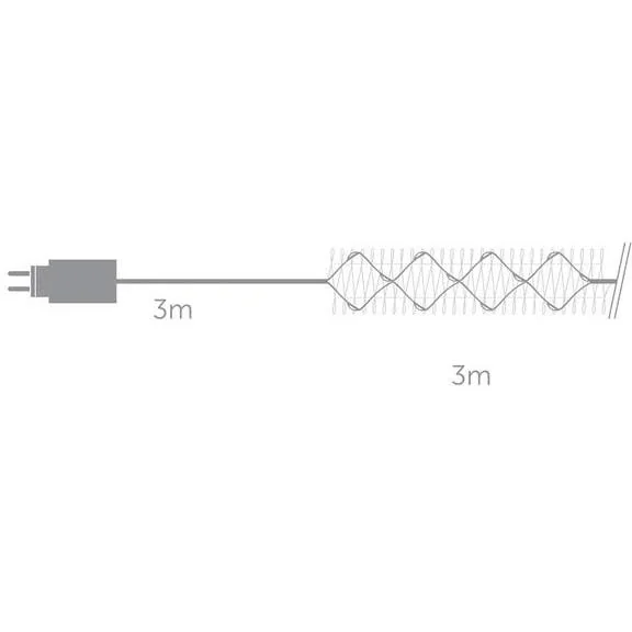 Vellight Weihnachtsbeleuchtung - 8x3m - 80 LEDs- Arizona Weiß - Innen und Außen - 2