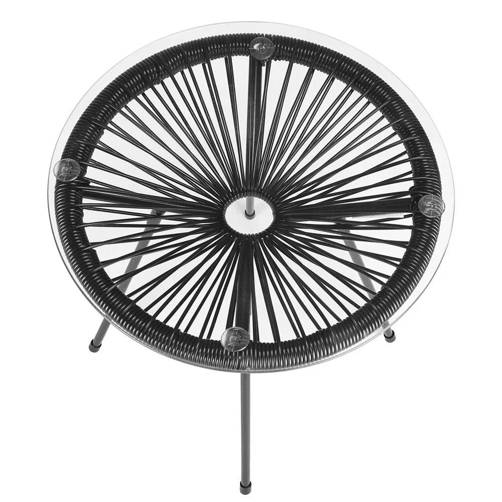 Beistelltisch Acapulco schwarz Ø45cm - 6