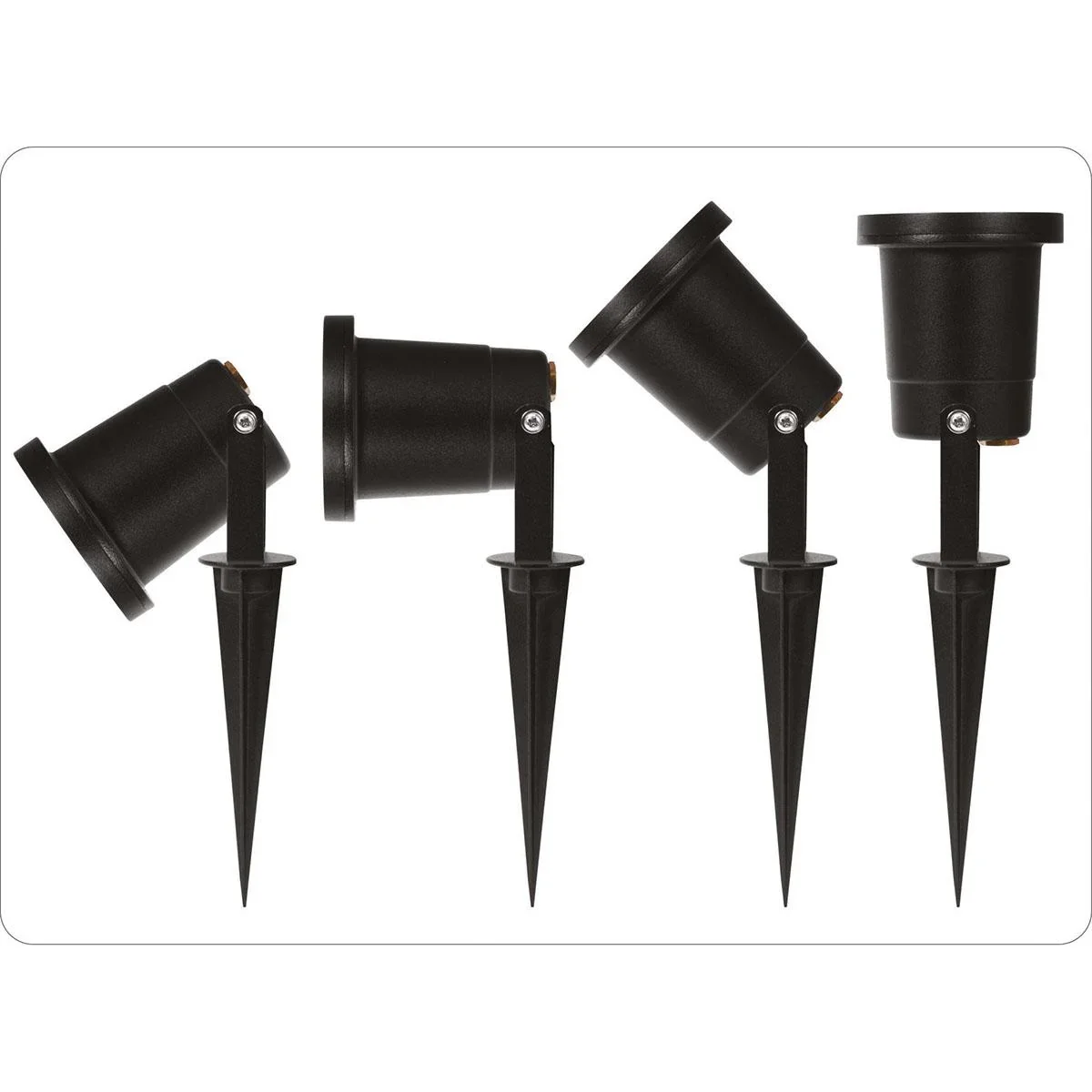 Gartenstrahler GU10 - Schwarz - 35W - Schwenkbarer Kopf - 1