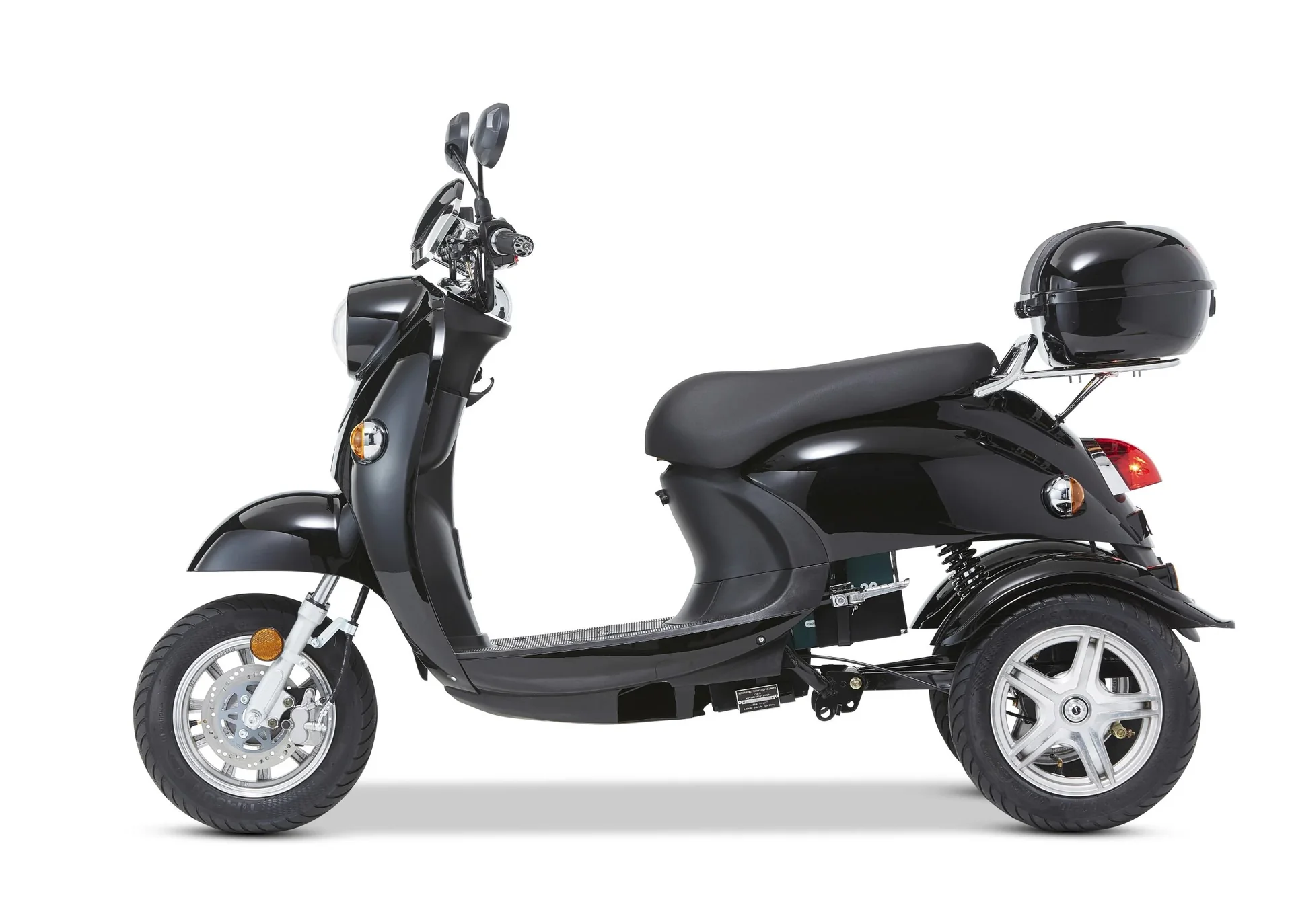 3-Rad E-Mobil Modena 25 km/h - schwarz - Neue Roller-Optik mit dem Komfort eines Elektromobils - 2