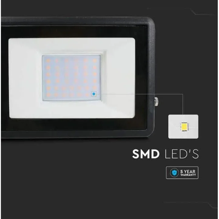 VT-138 LED-Flutlicht - 30 W - 2340 Lm - 6500K - Schwarz - 0