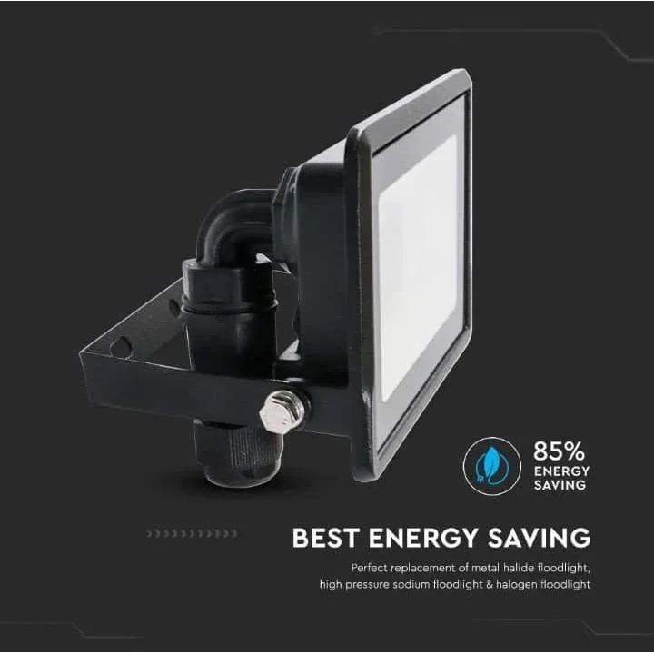 VT-138 LED-Flutlicht - 30 W - 2340 Lm - 6500K - Schwarz - 1