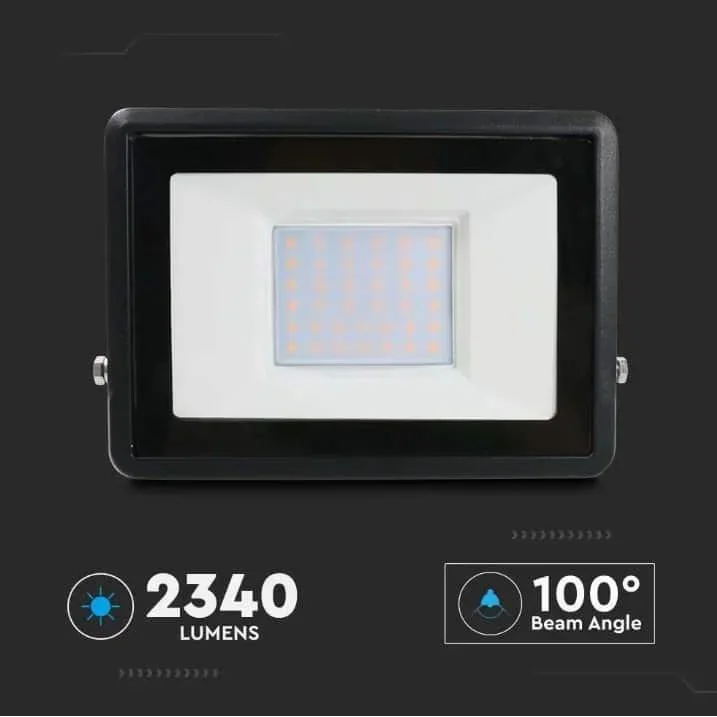 VT-138 LED-Flutlicht - 30 W - 2340 Lm - 6500K - Schwarz - 4