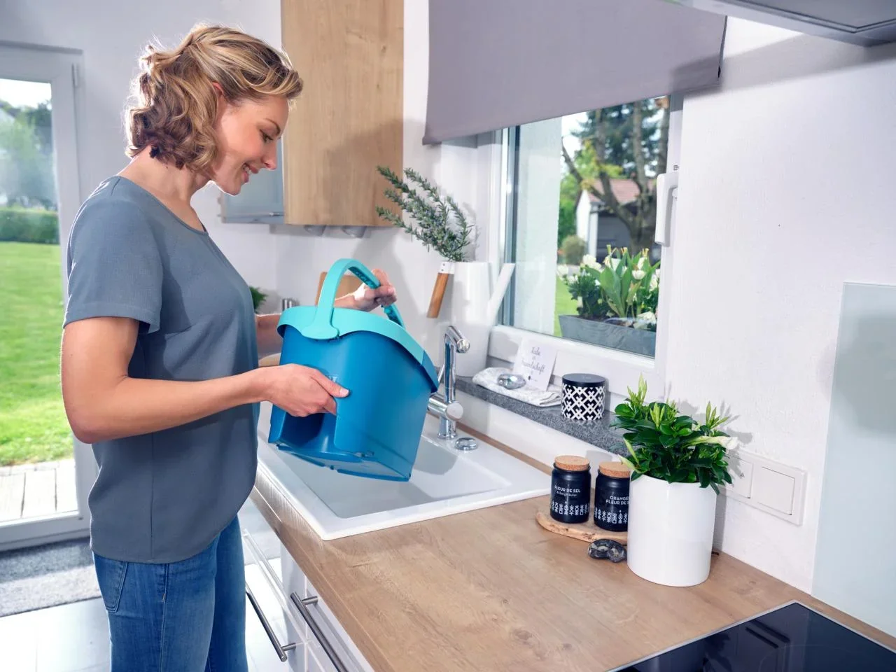 Set Clean Twist Disc Mop Ergo Mobile - 1